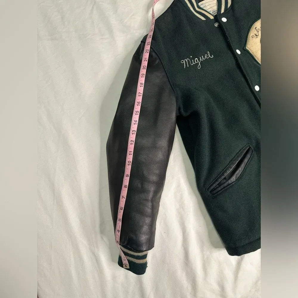 Vintage 60s DeLONG Letterman Varsity Jacket Wrestling State Chenille Patch Sz 38 - Picture 4 of 10